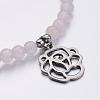 304 Stainless Steel Charm Bracelets BJEW-JB02461-3