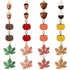 24Pcs 12 Style Autumn Theme Alloy Enamel Pendants ENAM-SC0003-59-1