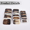 20Pcs Resin Tri-Glide Adjuster Buckles FIND-GF0008-12B-5