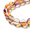 Electroplated Synthetic Moonstone Beads Strands G-F143-A02-M-5
