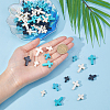 180Pcs 9 Styles Synthetic Turquoise Beads G-FI0001-22-3