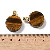 Natural Tiger Eye Perfume Bottle Pendants G-Z039-02G-05-3