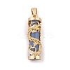 Synthetic Luminous Stone Column Pendants FIND-C058-01G-02-1