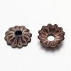 Antique Bronze Iron Flower Bead Caps X-IFIN-D023-AB-NF-2