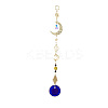 Evil Eye Lampwork Pandant Decorations HJEW-JM01002-2