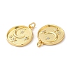 Brass Micro Pave Cubic Zirconia Pendants KK-M246-35G-2