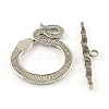 Tibetan Style Snake Toggle Clasps TIBE-A5836-AS-NR-2