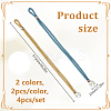 4Pcs 2 Colors Polyester Curtain Tiebacks AJEW-DR0002-20B-2