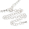 Alloy Rhinestone Necklaces & Stud Earring Sets for Women SJEW-U001-01P-01-6