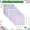 24Pcs 12 Styles Scrapbook Paper Pads SCRA-WH0001-03-2