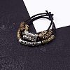 Tibetan Style Alloy Beads TIBEB-NB0001-01-5