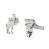 Non-Tarnish Cute Little Animal Theme 304 Stainless Steel Stud Earrings EJEW-B041-04H-P-2