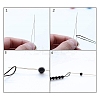 Tarnish Resistant Stainless Steel Collapsible Big Eye Beading Needles SENE-PW0013-02L-2