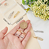 8Pcs 4 Styles Rack Plating Brass Clear Cubic Zirconia Watch Band Clasps ZIRC-BBC0002-02-3
