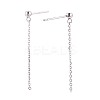 925 Sterling Silver Stud Earring Findings STER-N016-56P-2