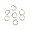 Tarnish Resistant 304 Stainless Steel Open Jump Rings STAS-R049-6x1mm-1