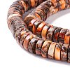 Assembled Synthetic Bronzite and Imperial Jasper Beads Strands G-I318-07-3