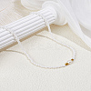 1Pc Rice Natural Pearl & Glass Seed Beaded Necklaces for Women NJEW-LP0007-01B-3