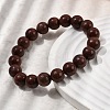 Natural Coffee Jasper Beads Bracelets BJEW-A153-01B-5