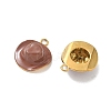 304 Stainless Steel Enamel Pendants STAS-L316-15G-2