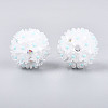 Handmade Polymer Clay Rhinestone with Resin Daisy Flower CLAY-T022-02D-2