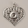 Alloy Rhinestone Hang Snap Base Pendants FIND-WH0150-10P-1