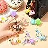 Milk Tea Cup Resin Pendant Decoration HJEW-YW00053-01-5
