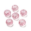 Transparent Acrylic European Beads TACR-P009-A01-06-1