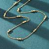 304 Stainless Steel Bone Rope Chain Necklaces NJEW-C073-09G-1