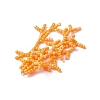 Handmade Glass Seed Beaded Coral Pendants PALLOY-MZ00765-02-4