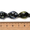 Handmade Dichroic Foil Glass Beads Strands DICH-U001-08D-4