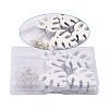 DIY Monstera Leaf Dangle Earring Making Kits DIY-TA0008-38-6