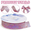 20 Yards Iridescent Polyester Ruffled Ribbon for Sewing Decoration OCOR-WH20007-14B-6