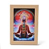 Yoga Gemstone Chakra Picture Frame Stand DJEW-F021-05C-1