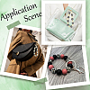50Pcs Silicone Beads Loose Silicone Beads Kit Leopard Print Silicone Beads for Keychain Making Bracelet Necklace  SIL-SC0001-98-5