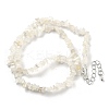 Natural Supper 7 Rutilated Quartz Chip Beaded Necklaces for Men Women NJEW-G159-01J-4