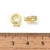 Rack Plating Brass Micro Pave Clear Cubic Zirconia Enhancer Shortener Bails KK-F883-12G-3