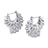 Non-Tarnish 304 Stainless Steel Hoop Earrings EJEW-K272-03P-1