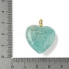 Natural Amazonite Pendants G-P585-03G-10-3