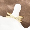 Brass Micro Pave Cubic Zirconia Finger Rings RJEW-D340-01G-01-5