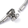 304 Stainless Steel Snake Chain Bracelets for Women BJEW-R010-01P-01-3