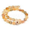 Natural Yellow Botswana Agate Beads Strands G-F790-H04-02-3