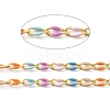 Brass Enamel Curb Chains CHC-C003-13G-12-2