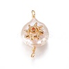 Natural Pearl Links connectors PEAR-I005-15-3