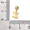 304 Stainless Steel Rhinstone Pendant STAS-H202-50G-Z-3