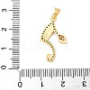 Brass Micro Pave Cubic Zirconia Enamel Pendants KK-D354-07G-E-3
