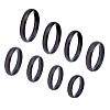 8Pcs 8 Size 304 Stainless Steel Simple Plain Band Finger Rings for Women RJEW-UN0001-20-1