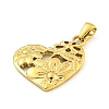 304 Stainless Steel Pendants LS-STAS-O009-02B-G-2