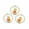 Autumn Theme Alloy Enamel Pendants LS-X-ENAM-S115-195-1