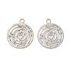 Long-Lasting Plated Brass Filigree Pendants KK-K336-25A-P-1